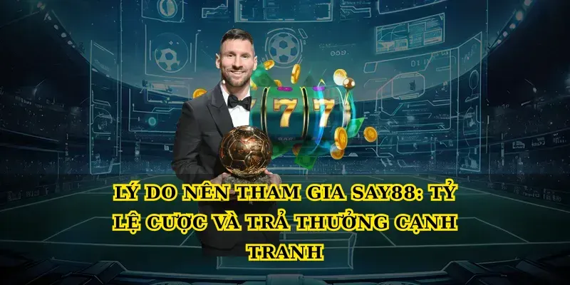 Lý do nên tham gia Say88: Tỷ lệ cược và trả thưởng cạnh tranh